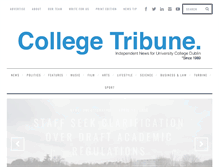 Tablet Screenshot of collegetribune.ie